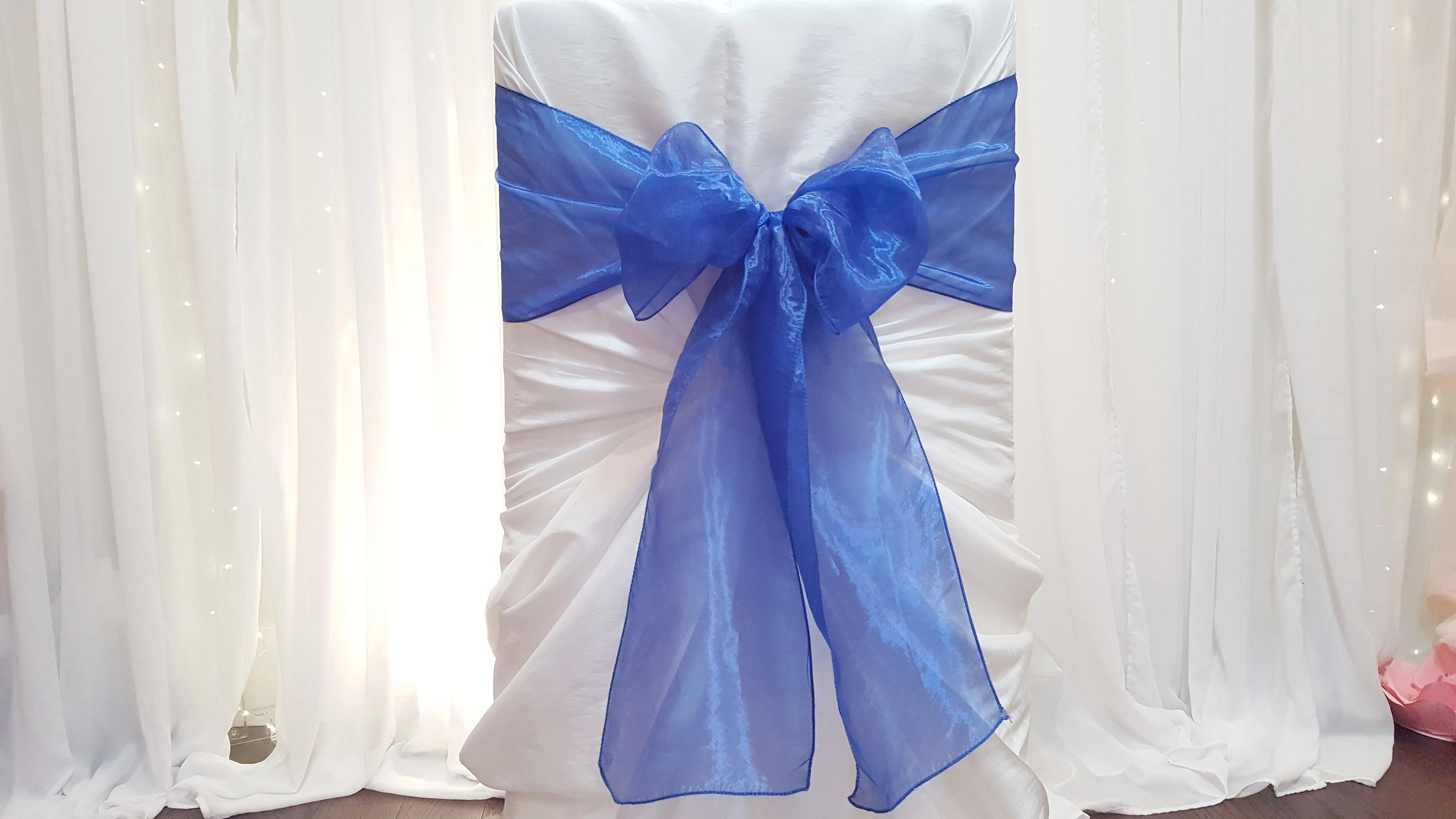 Sash - Organza - Cobalt