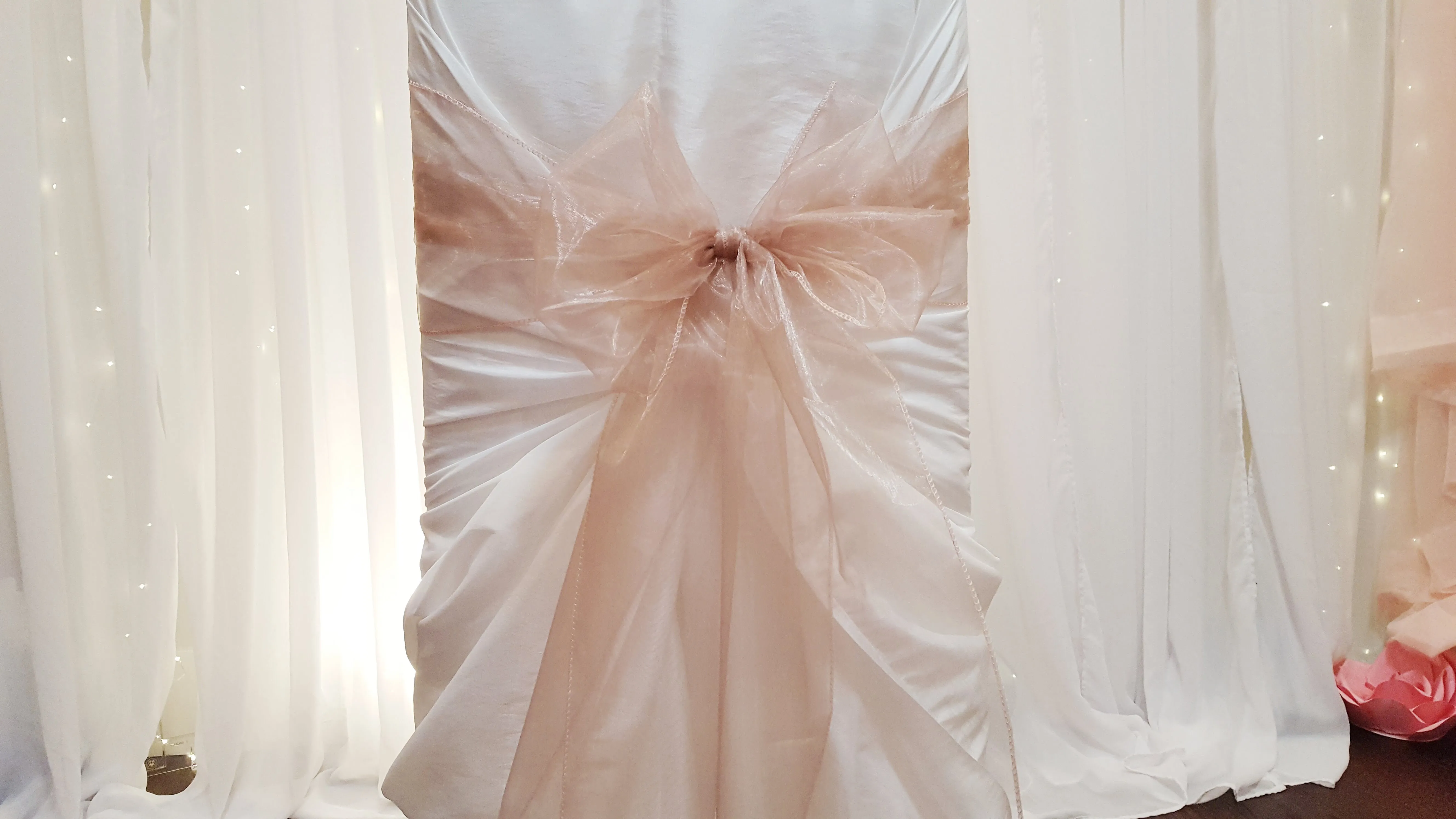 Sash - Organza - Blush