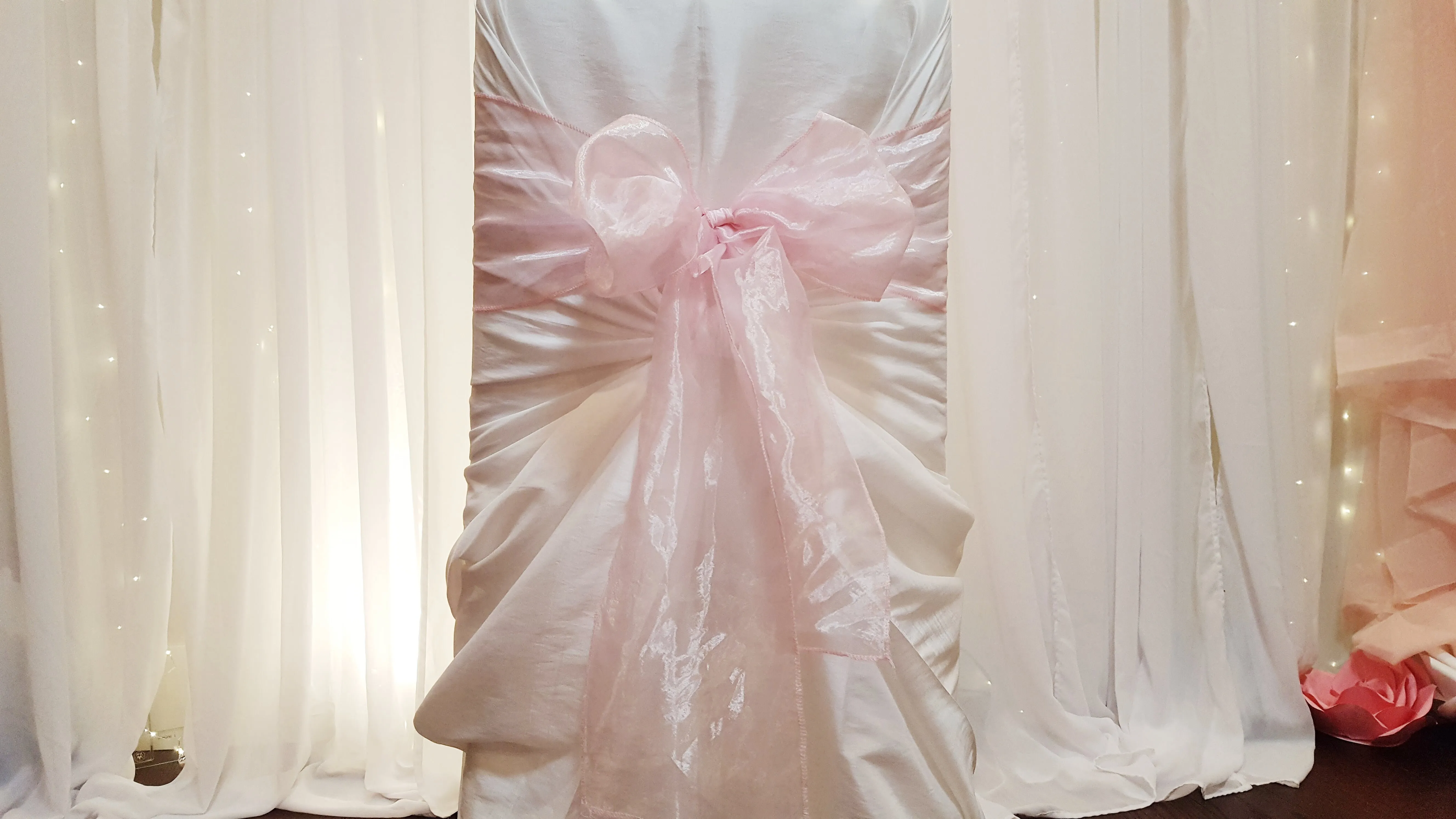 Sash - Organza - Light Pink