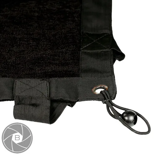 Zwart doek met binders 