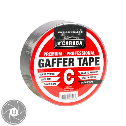 Gaffa tape zwart 5cm x 50 meter (Caruba)