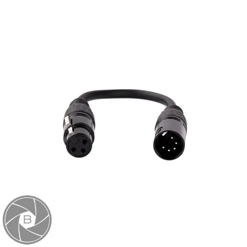DMX 5-pin (Male) > 3-pin (Female)