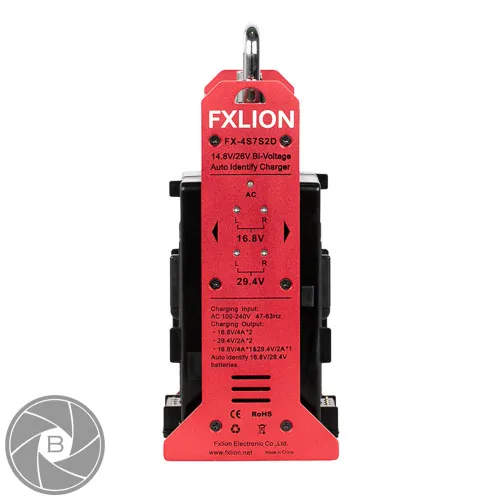 FXLion dual V-mount lader 26V/15.6V