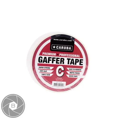 Gaffa tape wit 5cm x 50 meter (Caruba)