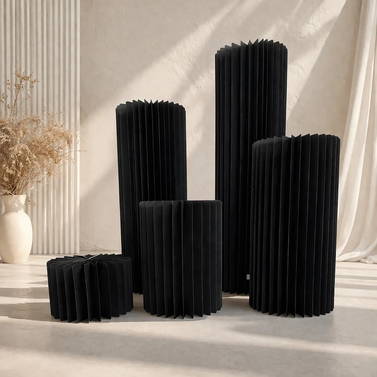 Black Cake Stand Plinth