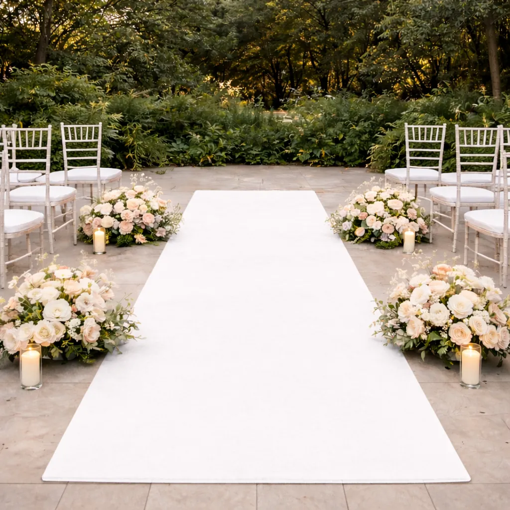 White Aisle Runner
