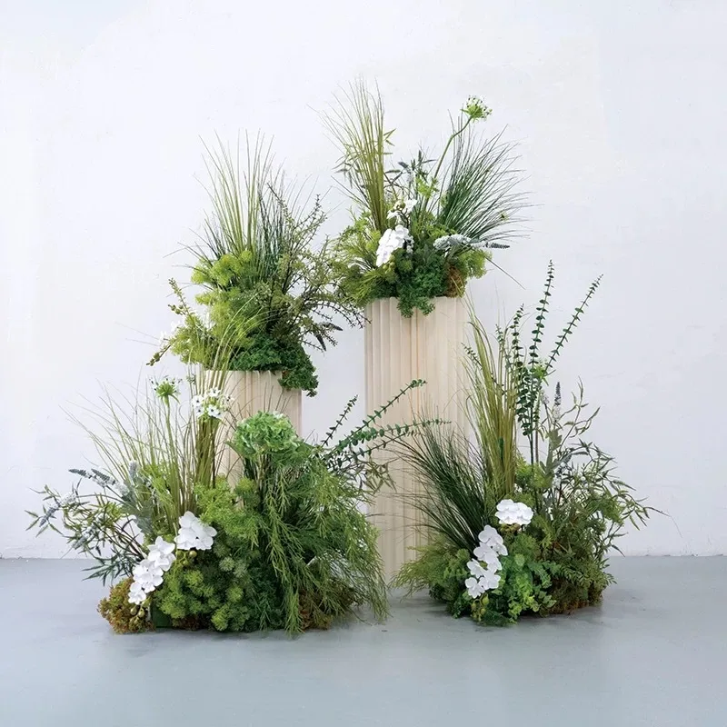 Green floral styling set