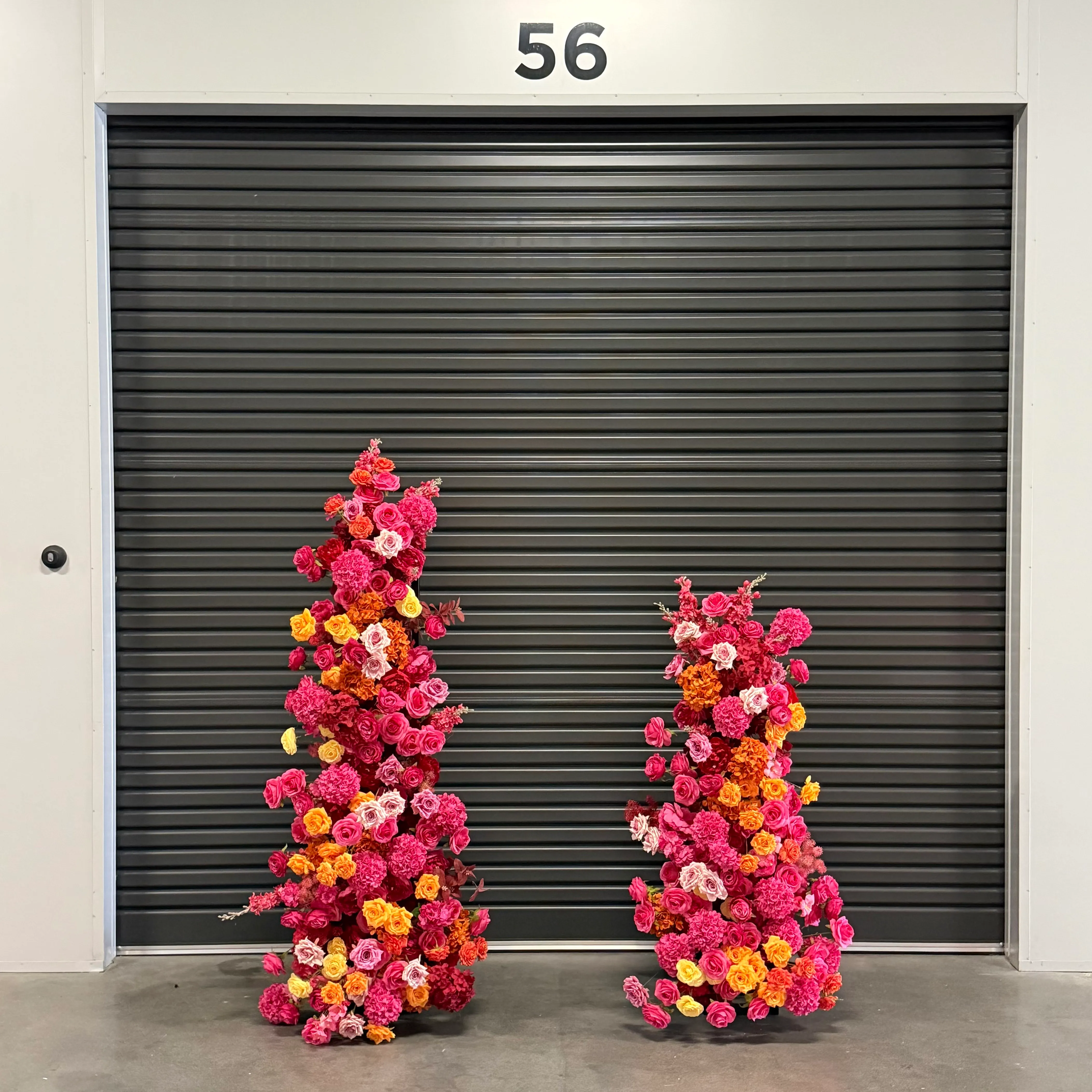 Sunset Bloom Floral Pillars