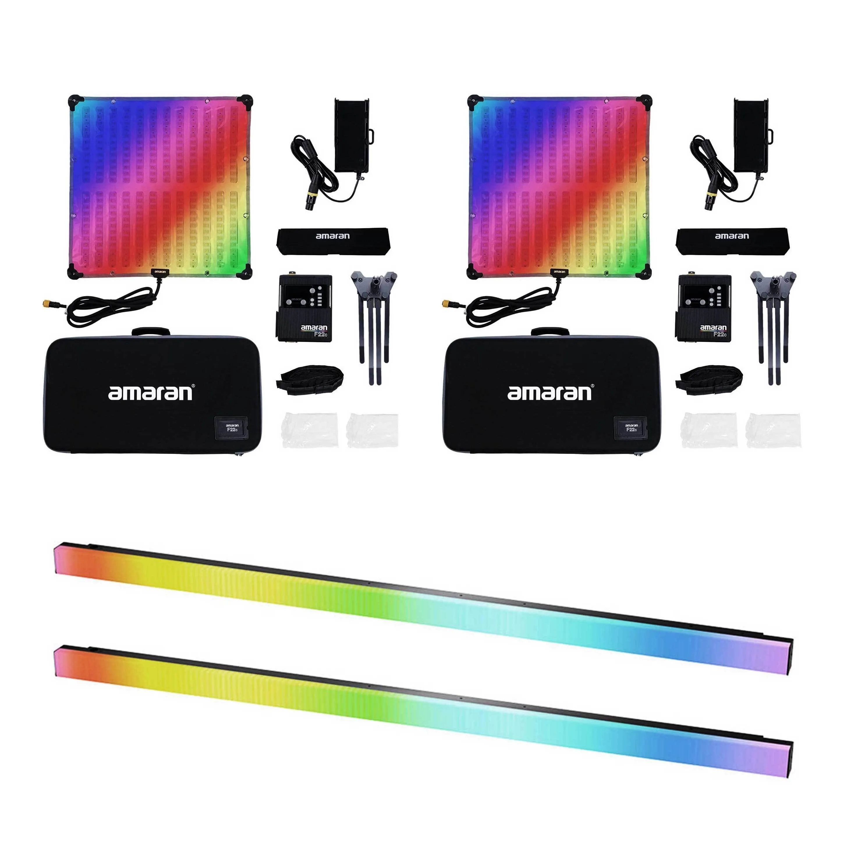 2x Amaran F22C + 2x PB12 INFINIBARS