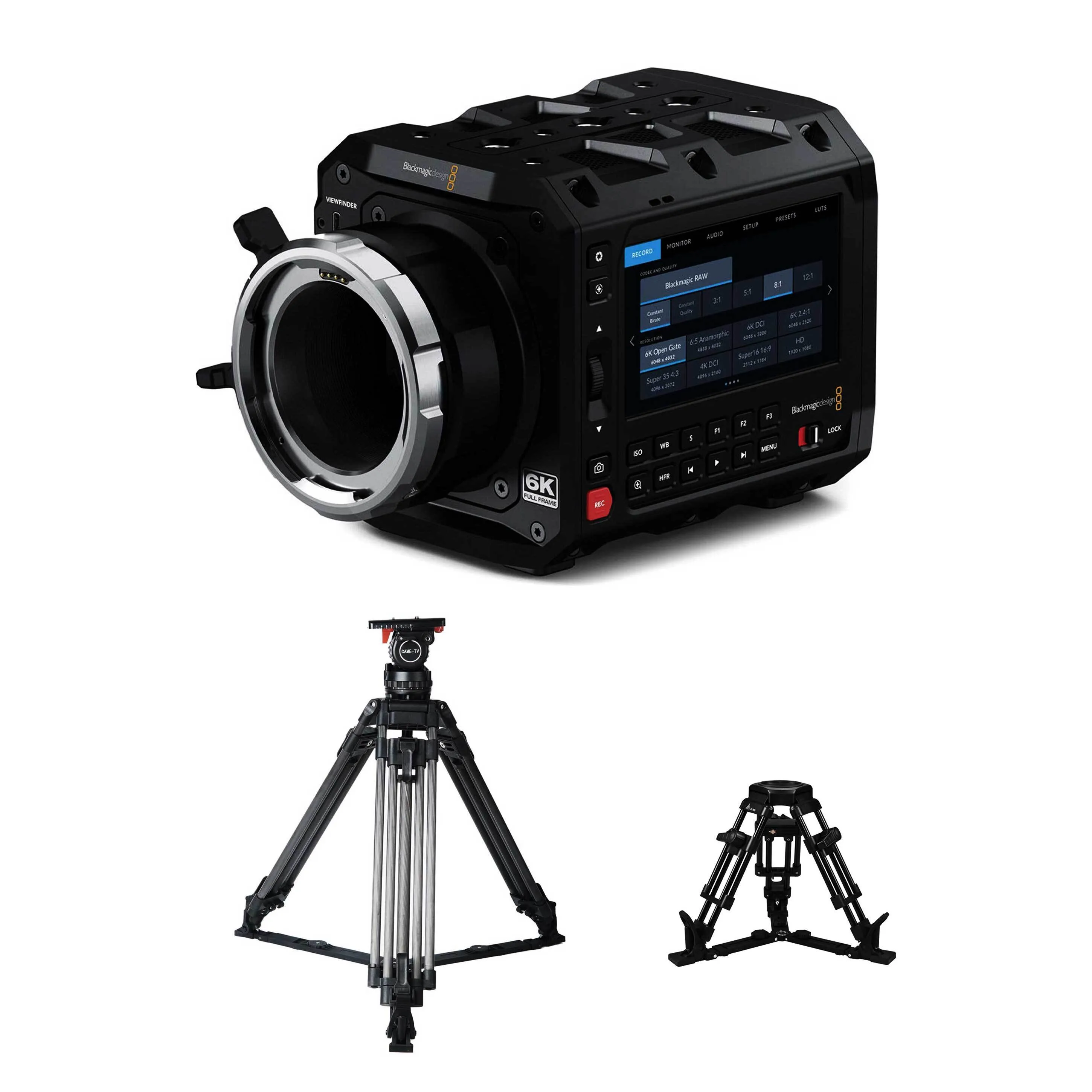 Blackmagic PYXIS 6K + Cine Tripod and Baby Legs