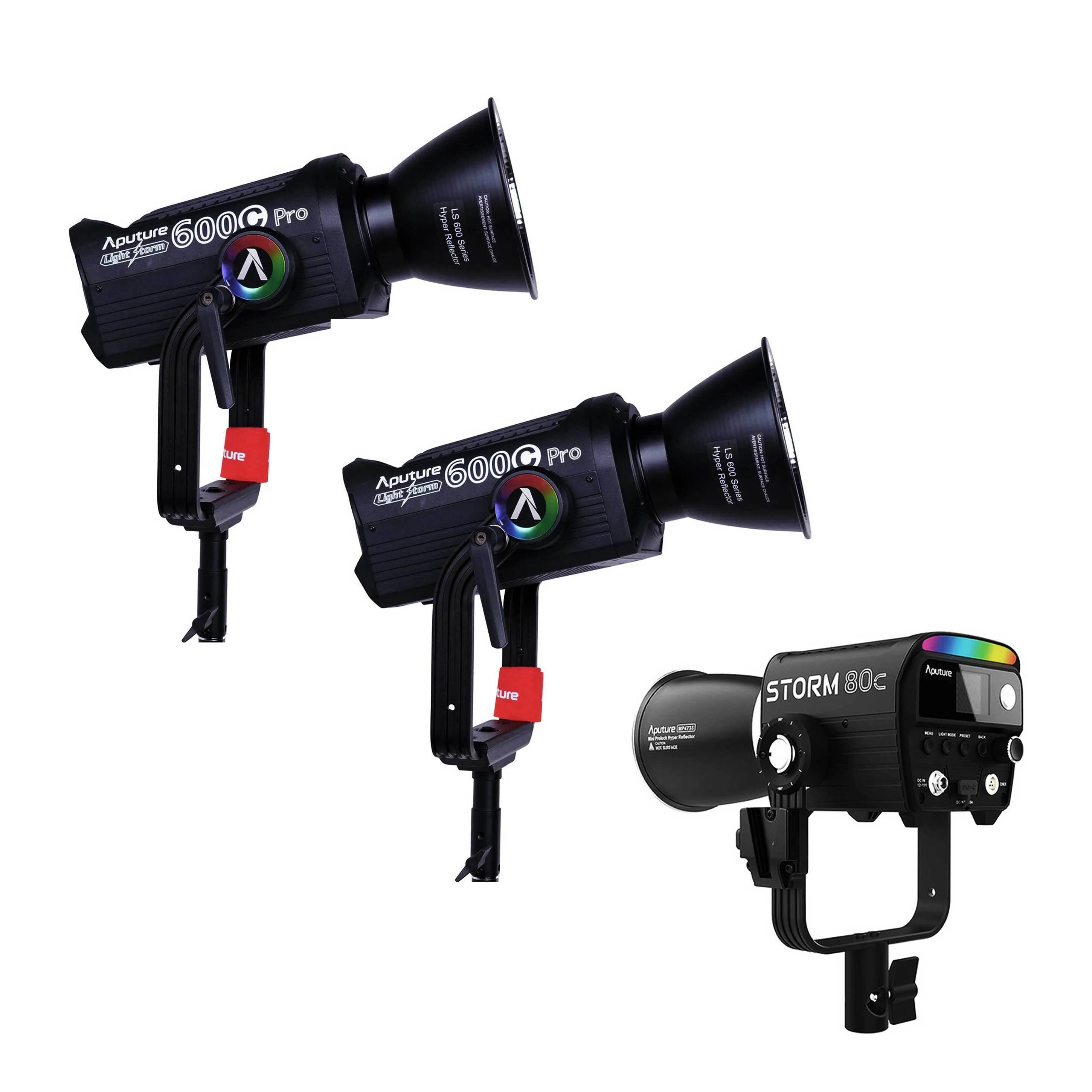 2x Aputure 600C + 80C RGBWW Kit