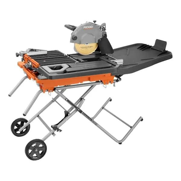 RIDGID  15 Amp 10 in. Wet Tile Saw with Portable Stand