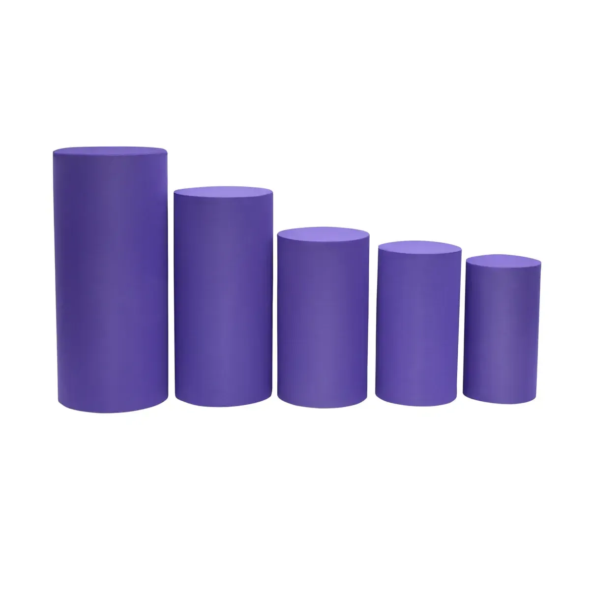 Purple Spandex Pillar Covers