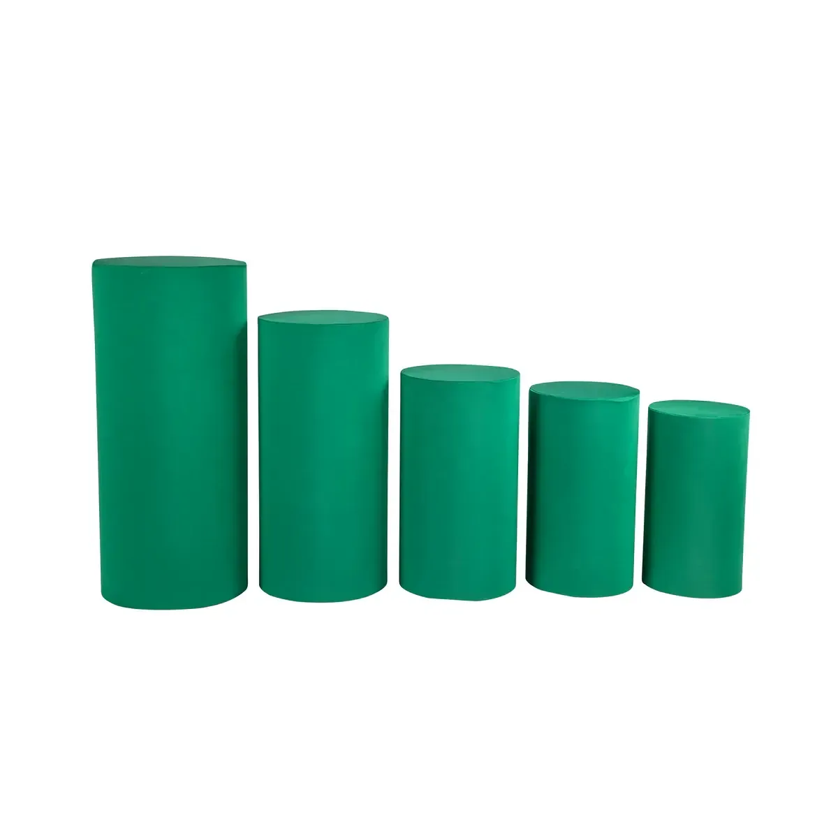 Emerald Green Spandex Pillar Covers 