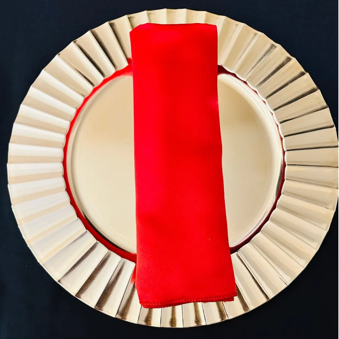 Red Duchess Satin Napkins