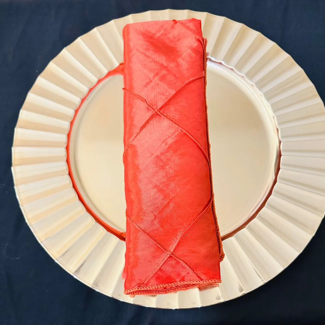 Persimmon Bombay Pintuck Napkins