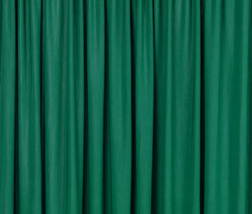 Emerald Green Spandex Stretch Drape Curtains 