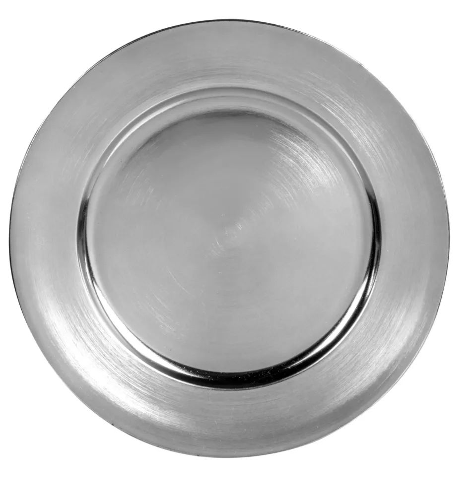 Metalic Silver Charger