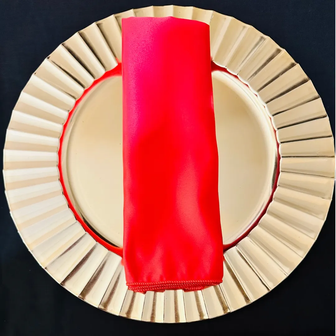 Watermelon Duchess Satin Napkins