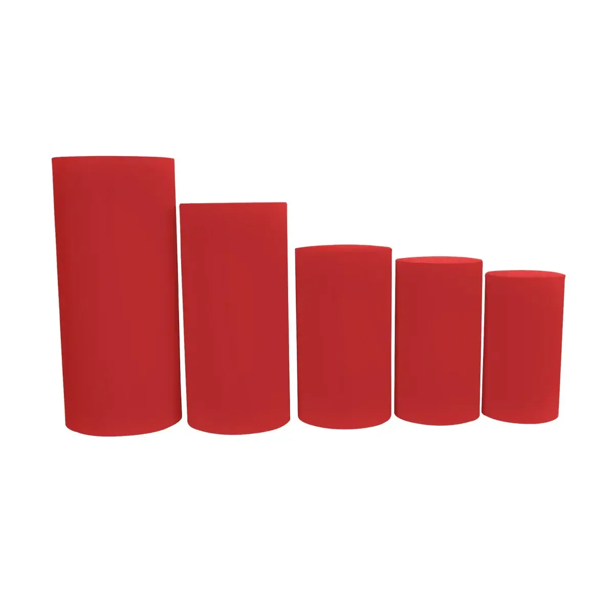 Red Spandex Pillar Covers