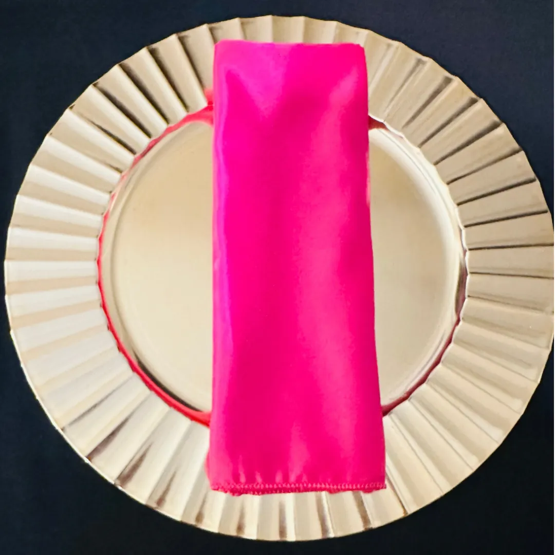 Rose Duchess Satin Napkins