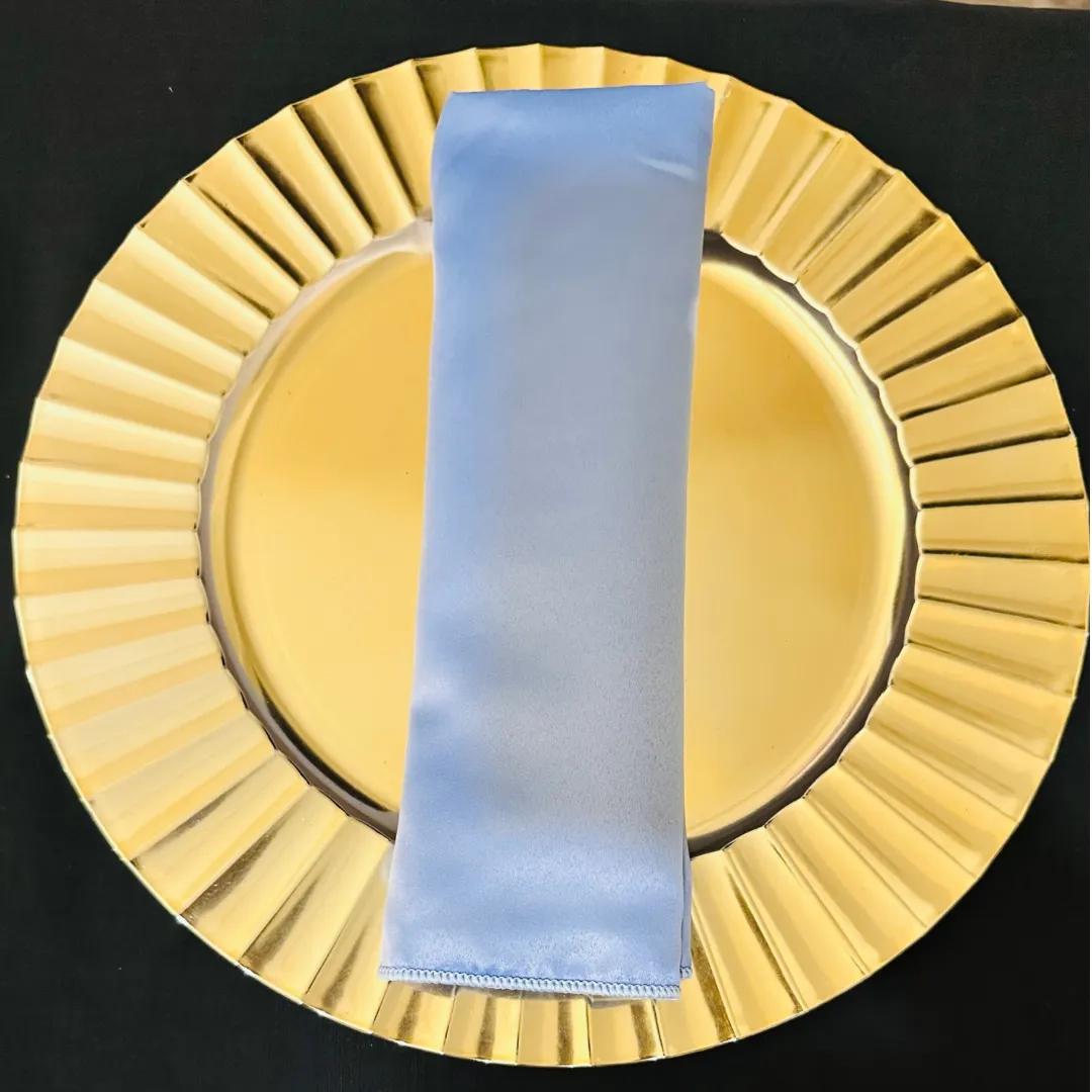 Periwinkle Duchess Satin Napkins