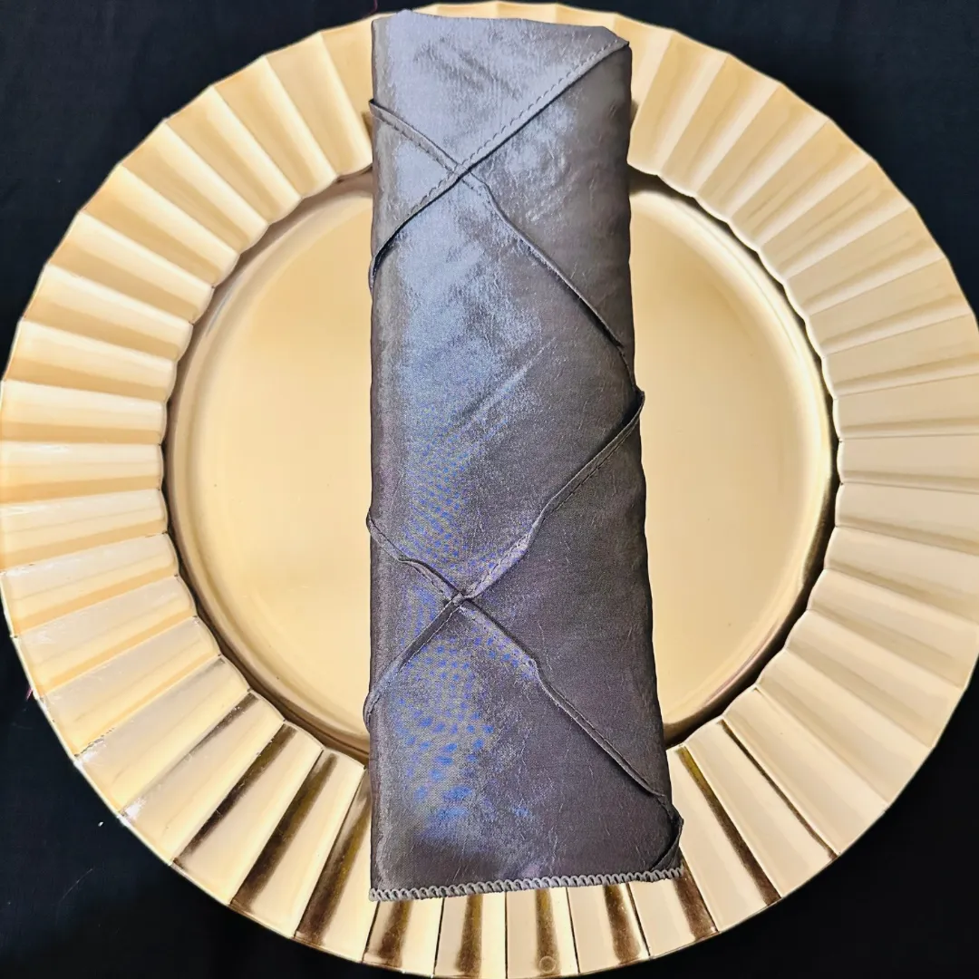 Steel Bombay Pintuck Napkins