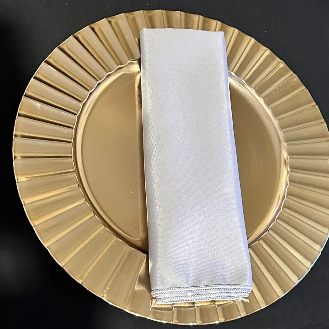 Silver Premier Polyester Napkins