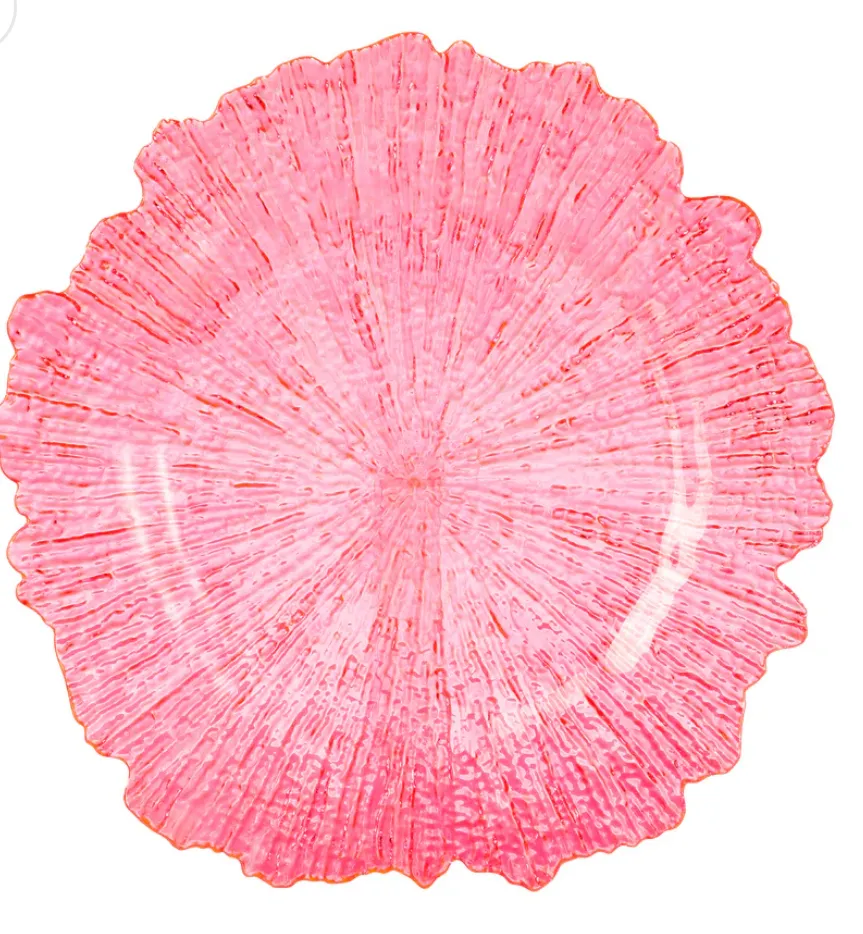 Ice Pink Reef Charger