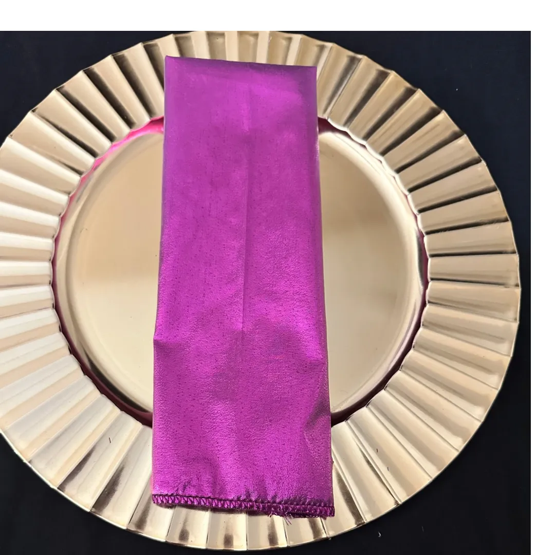 Fuchsia Tissue Lamé Napkins