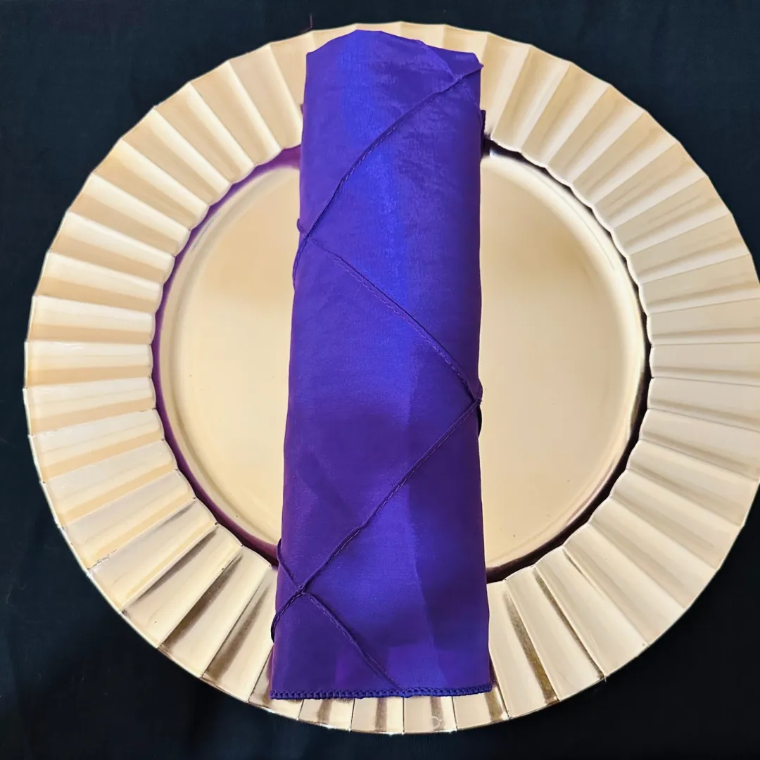 Purple Bombay Pintuck Napkins