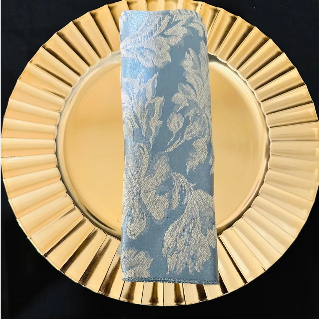 Slate Blue Miranda Damask Napkins