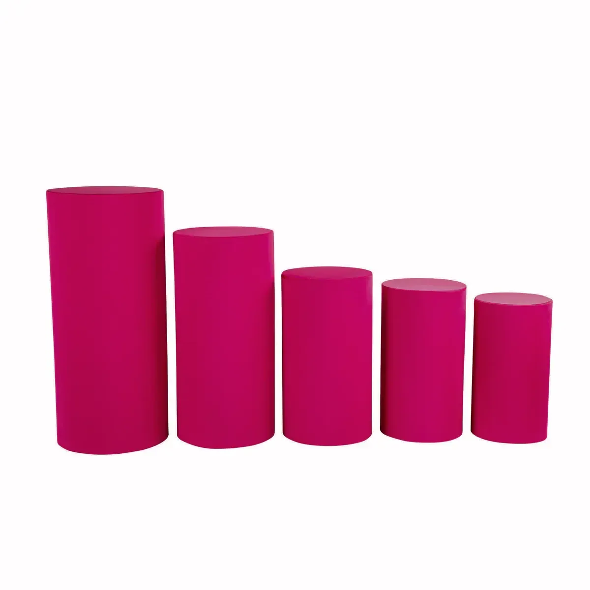 Fuchsia Spandex Pillar Covers