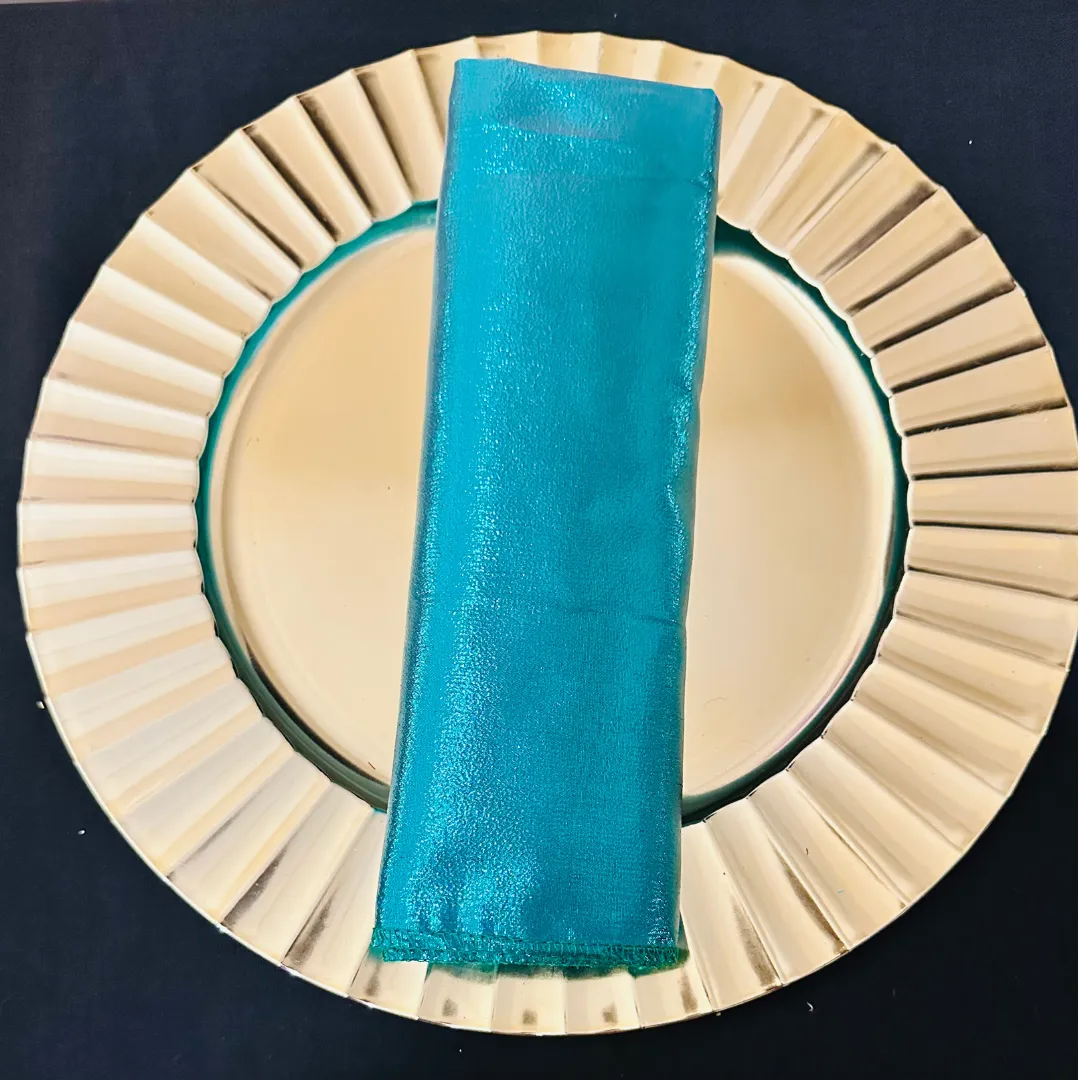 Green Tissue Lamé Napkins