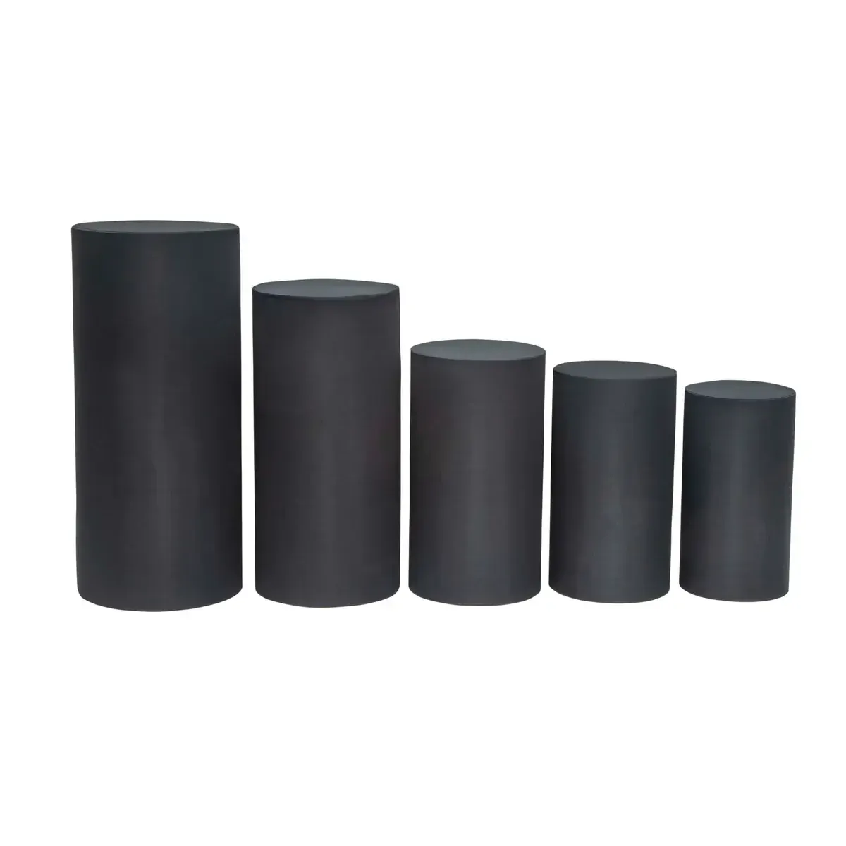 Black Spandex Pillar Covers