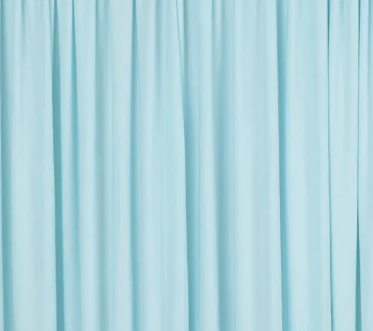 Baby Blue Spandex Stretch Drape Curtains