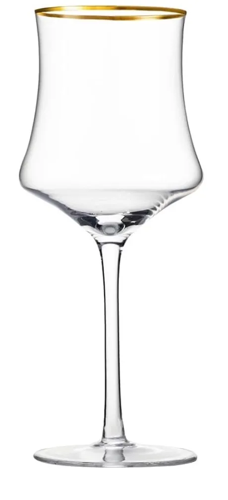 Gold Rimmed Wine Glass