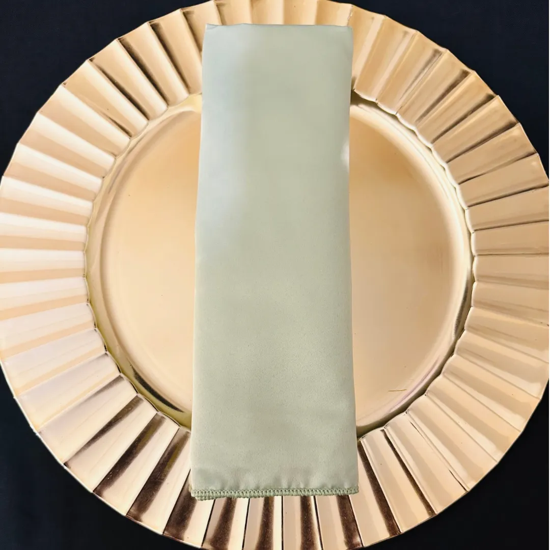 Sage Duchess Satin Napkins