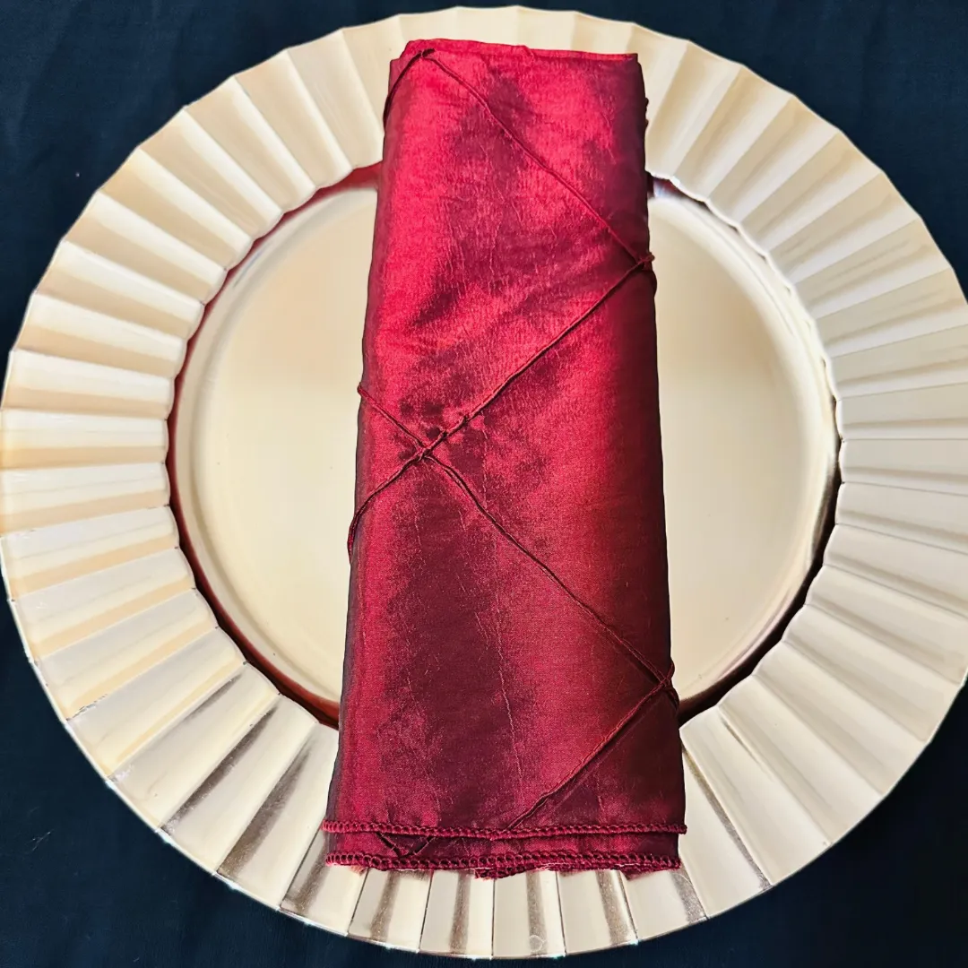Garnet Bombay Pintuck Napkins
