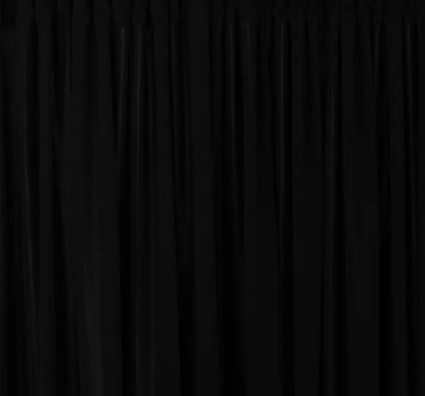 Black Spandex Stretch Drape Curtains