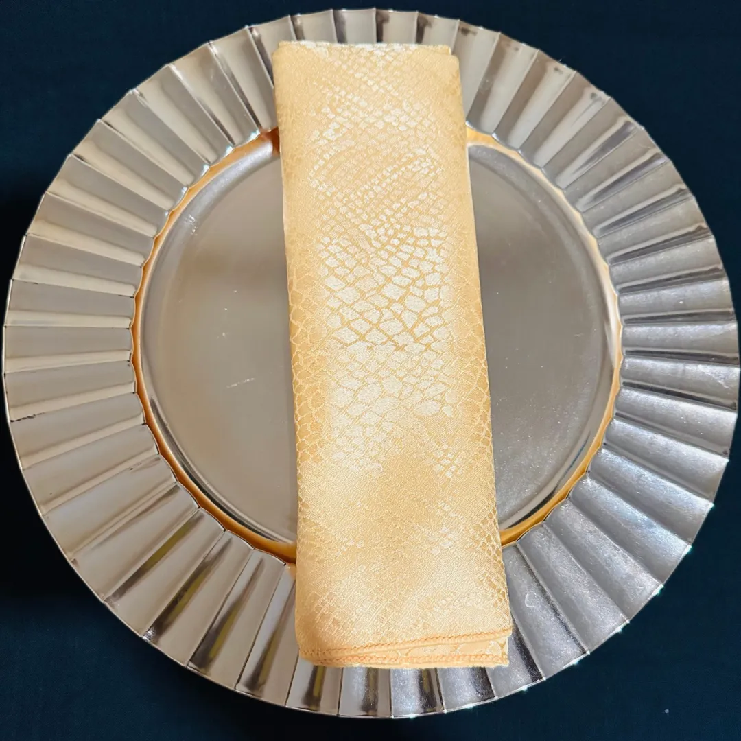 Flax Kenyan Damask Napkins