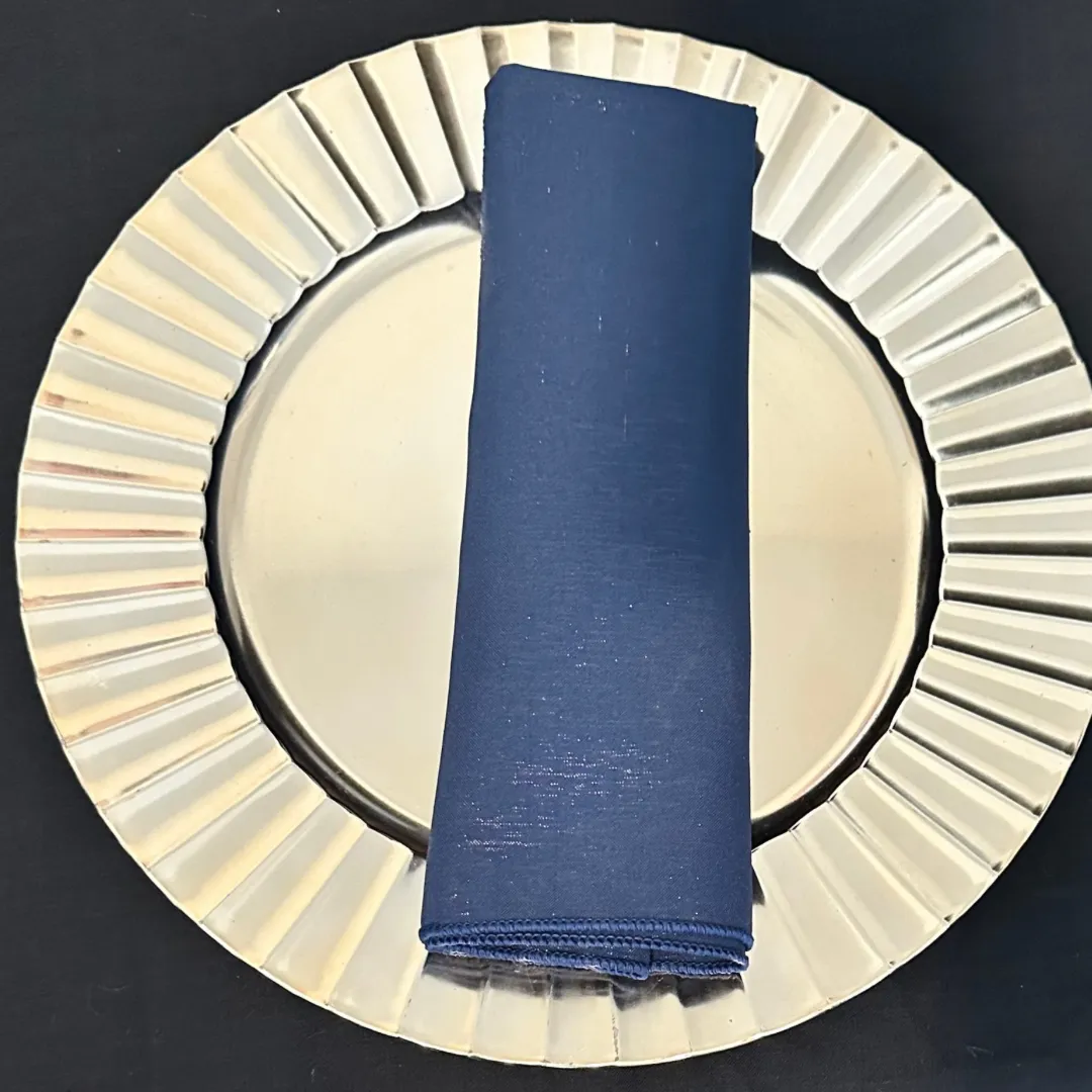 Navy Romance Iridescent Napkins