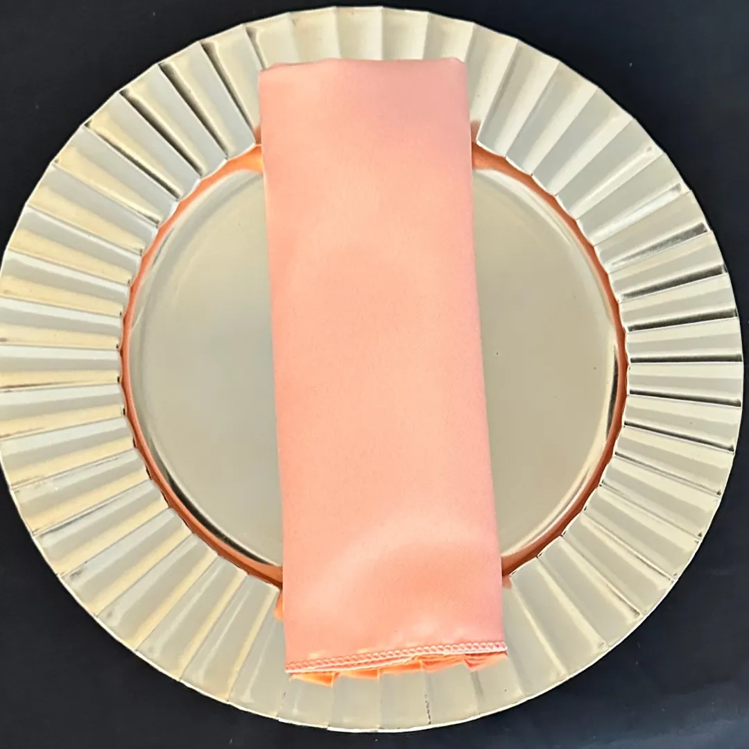 Peach Premier Polyester Napkins