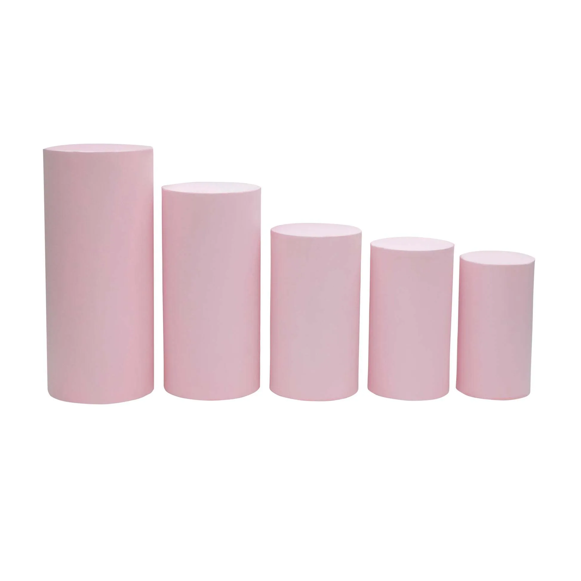 Pink Spandex Pedestal Covers