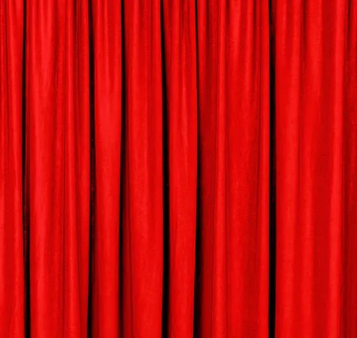 Red Spandex Stretch Drape Curtains