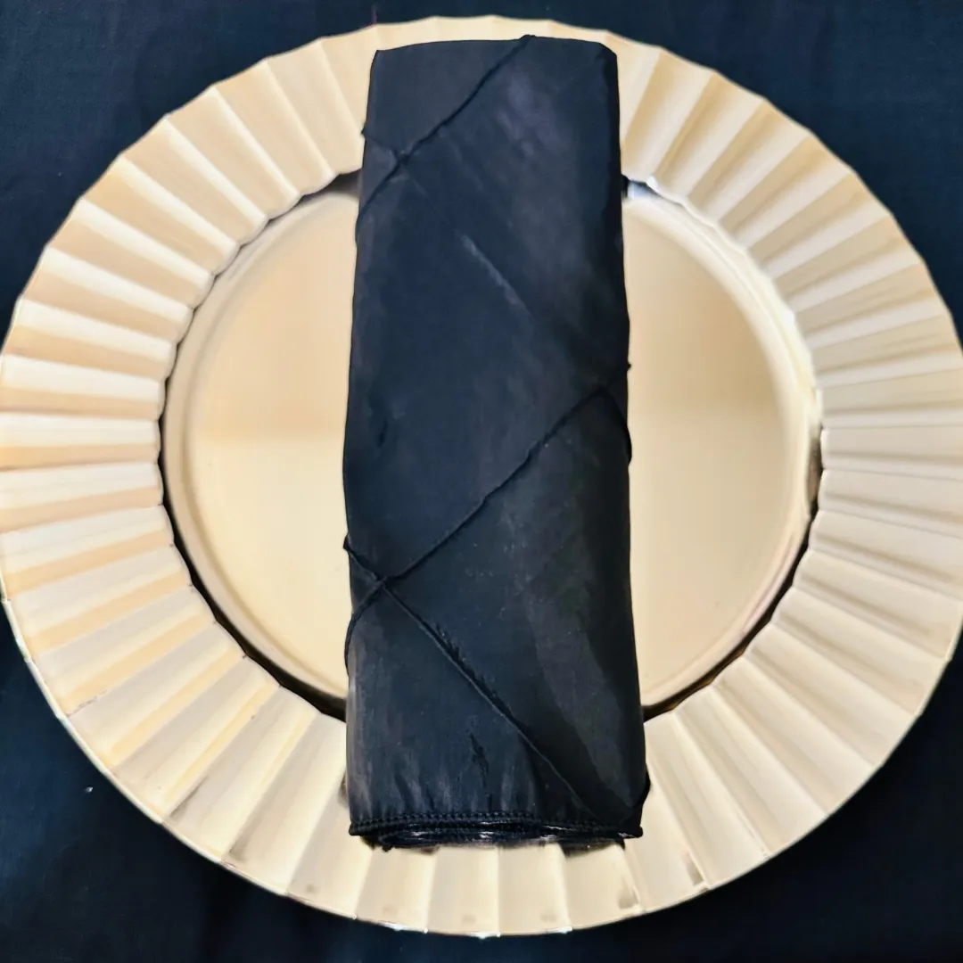 Black Bombay Pintuck Napkins