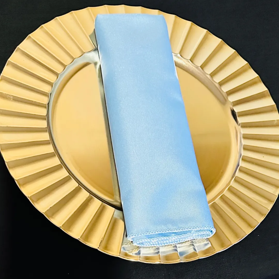 Light Blue Premier Polyester Napkins
