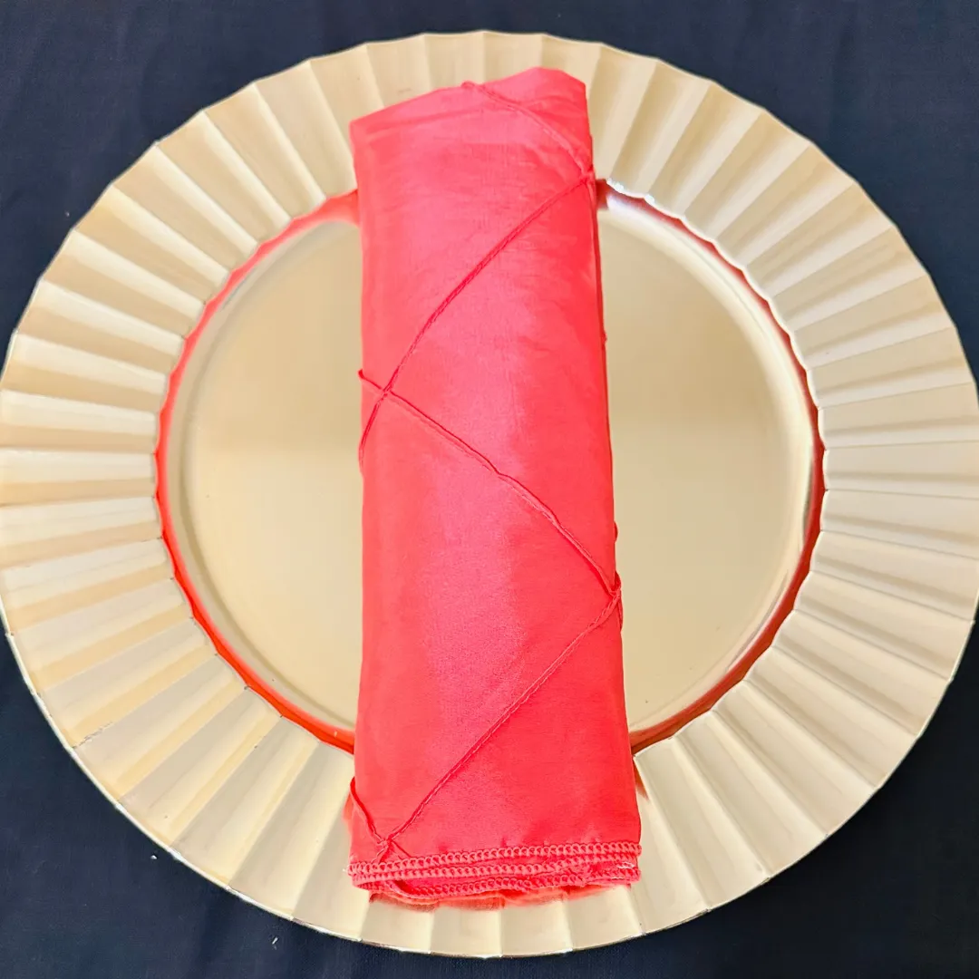 Watermelon Bombay Pintuck Napkins