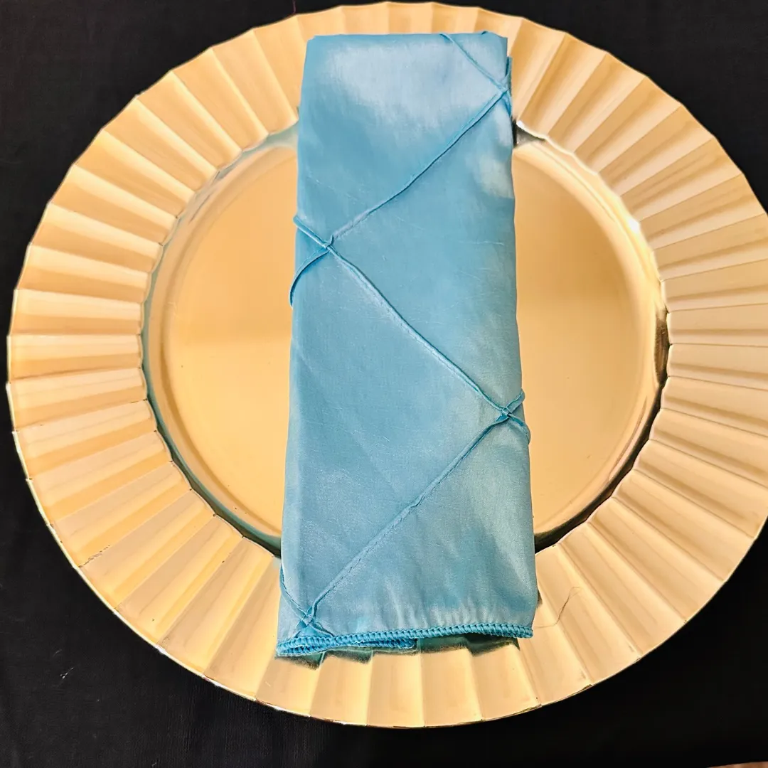 Turquoise Bombay Pintuck Napkins