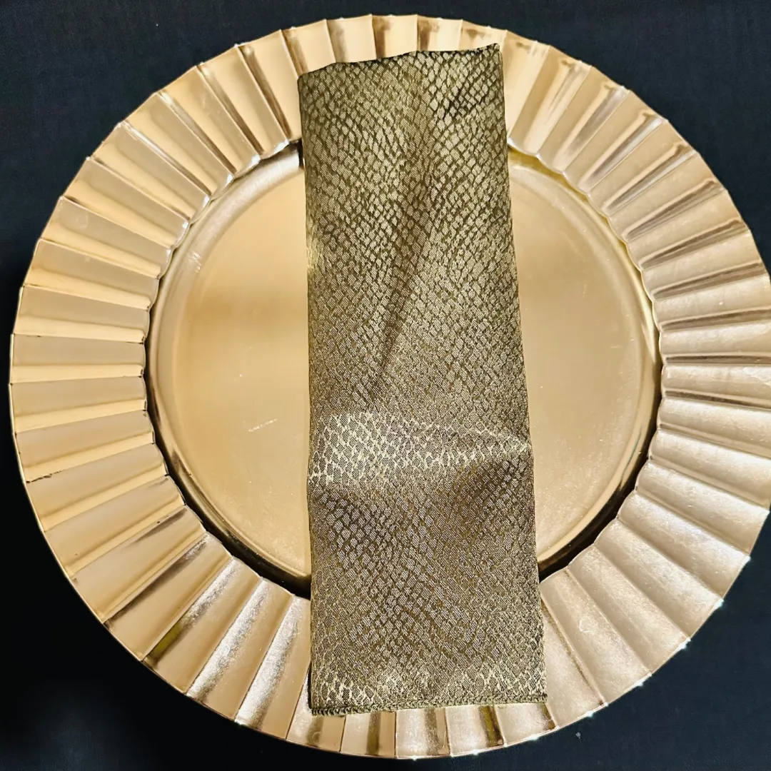 Jungle Green Kenyan Damask Napkins